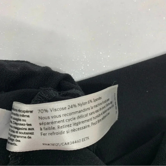Eileen Fisher Pants Woman Medium   Black Pull On Stretch Viscose Nylon 26" - Picture 7 of 10